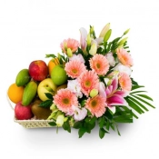 Fruits with Flowers delivery in hyderabad