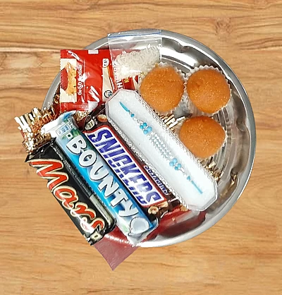 Order Rakhi Thali gift Online in Adibatla