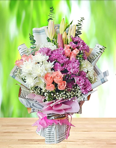 Flowers bouquet to send Hyderabad