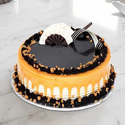Same Day Caramel Chocolate Cake Delivery Miyapur