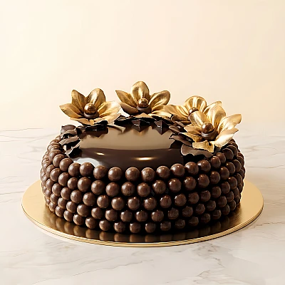 Chocolate pearl decorated cake delivery Punjagutta