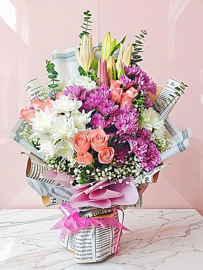 Flowers bouquet to send Hyderabad