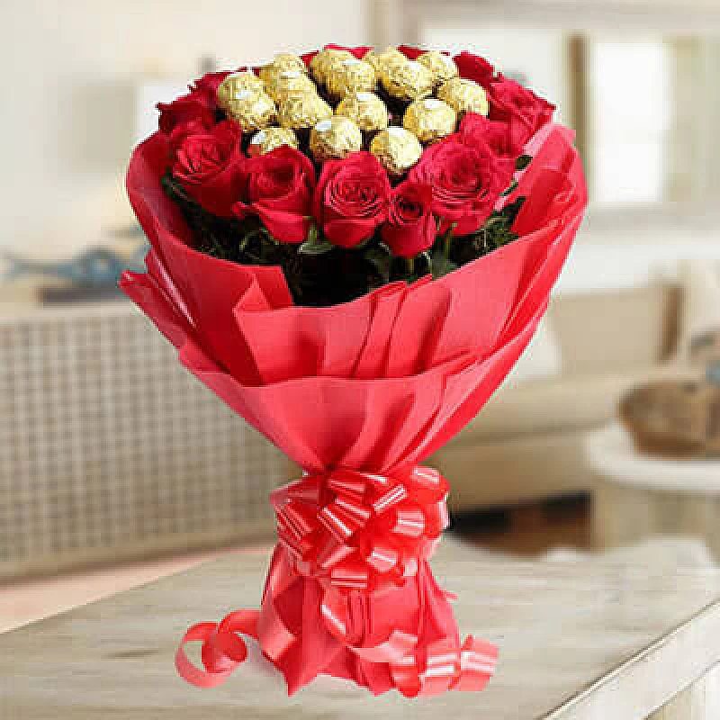 Chocolate Bouquet door delivery in Afzalgunj