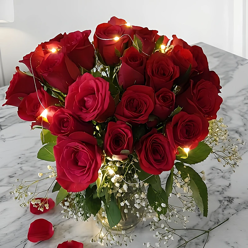 Romantic Red rose bouquet delivery in Hyderabad