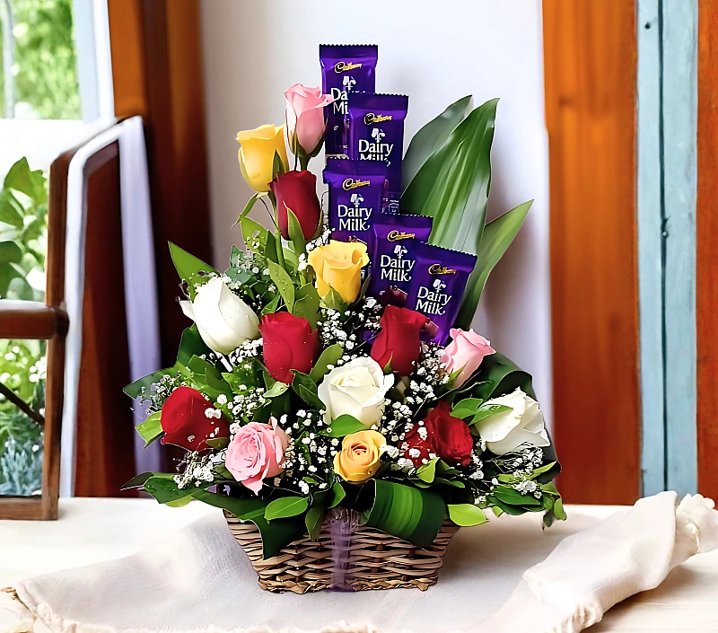 Send Chocolate and Flower basket to Hayath Nagar