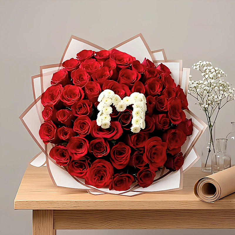 Alphabet flower bouquet Gachibowli